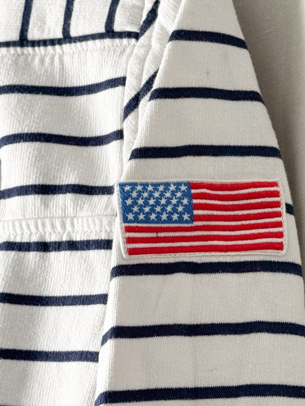 Vineyard Vines Americana Striped Shep Shirt Quarter Zip Pullover Size Large - Picture 3 of 6